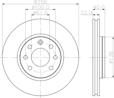 Тормозной диск HELLA PAGID 54021
