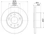 Тормозной диск HELLA PAGID 54047 (фото 1)