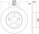 Тормозной диск HELLA PAGID 54131 (фото 1)