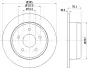 Тормозной диск HELLA PAGID 54137 (фото 1)