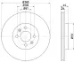 Тормозной диск HELLA PAGID 54139 (фото 1)