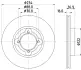 Тормозной диск HELLA PAGID 54140 (фото 1)