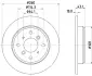 Тормозной диск HELLA PAGID 54143 (фото 1)