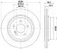 Тормозной диск HELLA PAGID 54155 (фото 1)