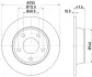 Тормозной диск HELLA PAGID 54173 (фото 1)