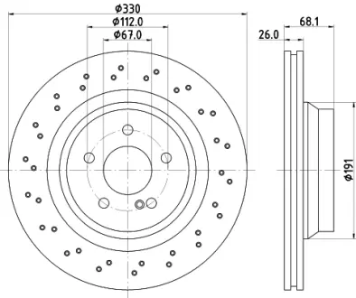 Тормозной диск HELLA PAGID 54200