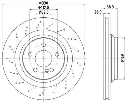 Тормозной диск HELLA PAGID 54204