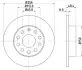 Тормозной диск HELLA PAGID 54211 (фото 1)
