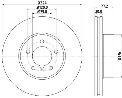 Тормозной диск HELLA PAGID 54226