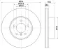 Тормозной диск HELLA PAGID 54228 (фото 1)