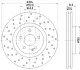 Тормозной диск HELLA PAGID 54238 (фото 1)