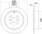 Тормозной диск HELLA PAGID 54262 (фото 1)