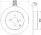 Тормозной диск HELLA PAGID 54263 (фото 1)