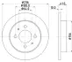 Тормозной диск HELLA PAGID 54286 (фото 1)