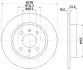 Тормозной диск HELLA PAGID 54287 (фото 1)