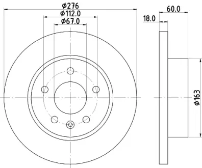 Тормозной диск HELLA PAGID 54292