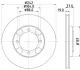 Тормозной диск HELLA PAGID 54307 (фото 1)