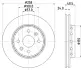Тормозной диск HELLA PAGID 54311 (фото 1)