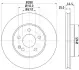 Тормозной диск HELLA PAGID 54320 (фото 1)