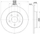 Тормозной диск HELLA PAGID 54338 (фото 1)