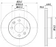 Тормозной диск HELLA PAGID 54341 (фото 1)