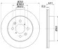 Тормозной диск HELLA PAGID 54353 (фото 1)