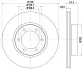 Тормозной диск HELLA PAGID 54373 (фото 1)