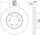 Тормозной диск HELLA PAGID 54384 (фото 1)