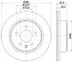 Тормозной диск HELLA PAGID 54393 (фото 1)