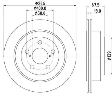 Тормозной диск HELLA PAGID 54421