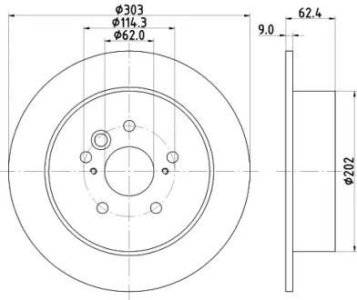 Тормозной диск HELLA PAGID 54441