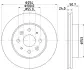 Тормозной диск HELLA PAGID 54470 (фото 1)
