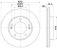 Тормозной диск HELLA PAGID 54473 (фото 1)