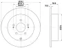 Тормозной диск HELLA PAGID 54484 (фото 1)