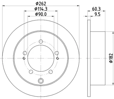 Тормозной диск HELLA PAGID 54486