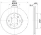 Тормозной диск HELLA PAGID 54489 (фото 1)