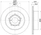 Тормозной диск HELLA PAGID 54504 (фото 1)