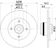 Тормозной диск HELLA PAGID 54540 (фото 1)