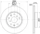 Тормозной диск HELLA PAGID 54566 (фото 1)