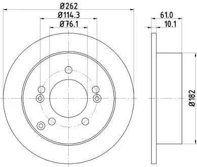 Тормозной диск HELLA PAGID 54568