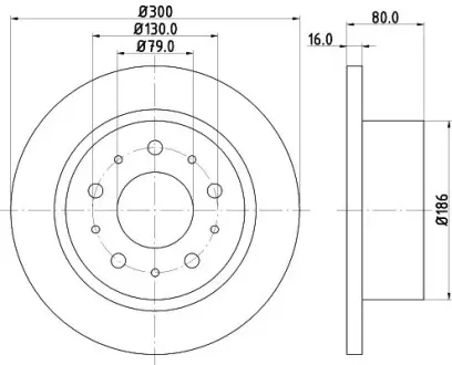 Тормозной диск HELLA PAGID 54576