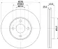 Тормозной диск HELLA PAGID 54590 (фото 1)