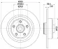 Тормозной диск HELLA PAGID 54598 (фото 1)