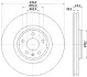Тормозной диск HELLA PAGID 54605 (фото 1)