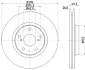 Тормозной диск HELLA PAGID 54639 (фото 1)