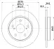 Тормозной диск HELLA PAGID 54640 (фото 1)