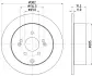 Тормозной диск HELLA PAGID 54661 (фото 1)