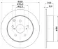 Тормозной диск HELLA PAGID 54681 (фото 1)