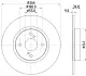 Тормозной диск HELLA PAGID 54692 (фото 1)