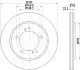 Тормозной диск HELLA PAGID 54705 (фото 1)